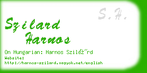 szilard harnos business card